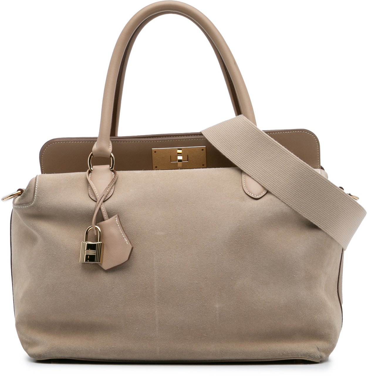 Hermès Veau Grizzly and Swift Toolbox 33 Bruin