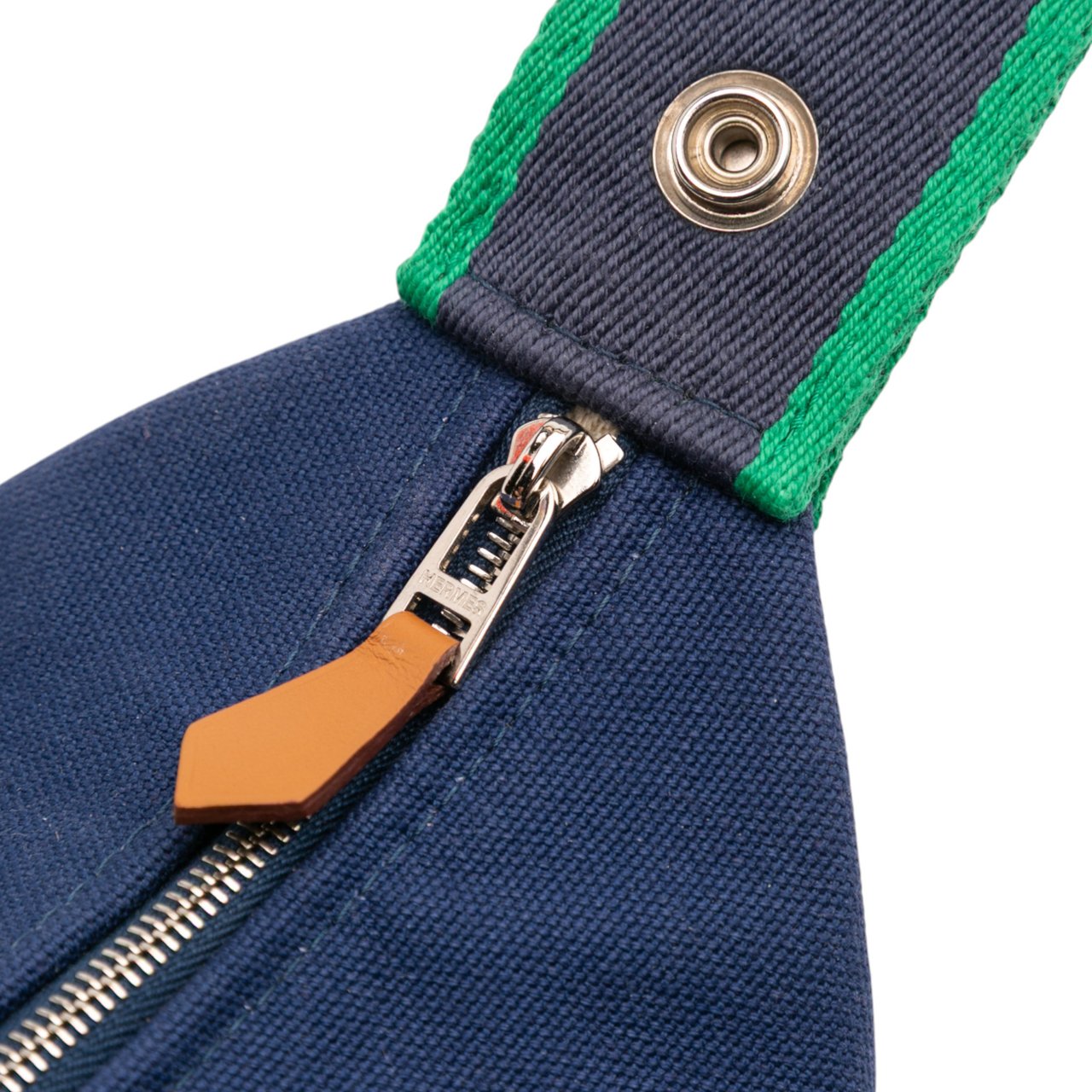 Hermès Small Toile Bride A Brac Case Blauw