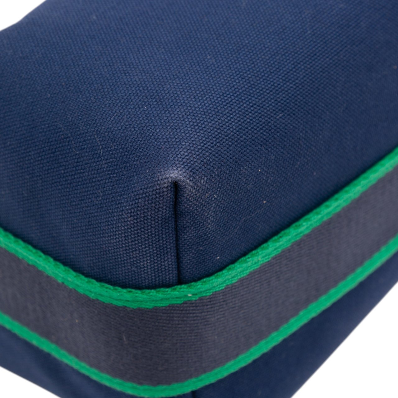 Hermès Small Toile Bride A Brac Case Blauw