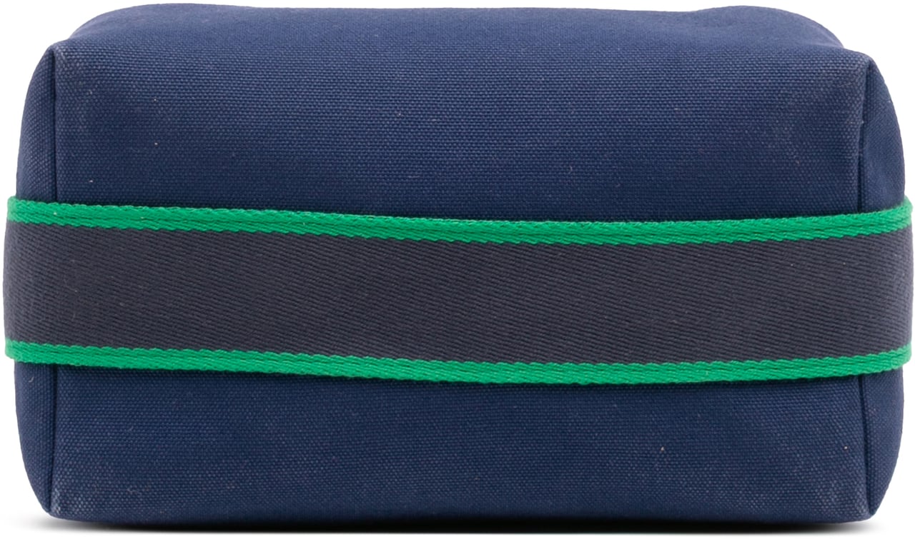 Hermès Small Toile Bride A Brac Case Blauw