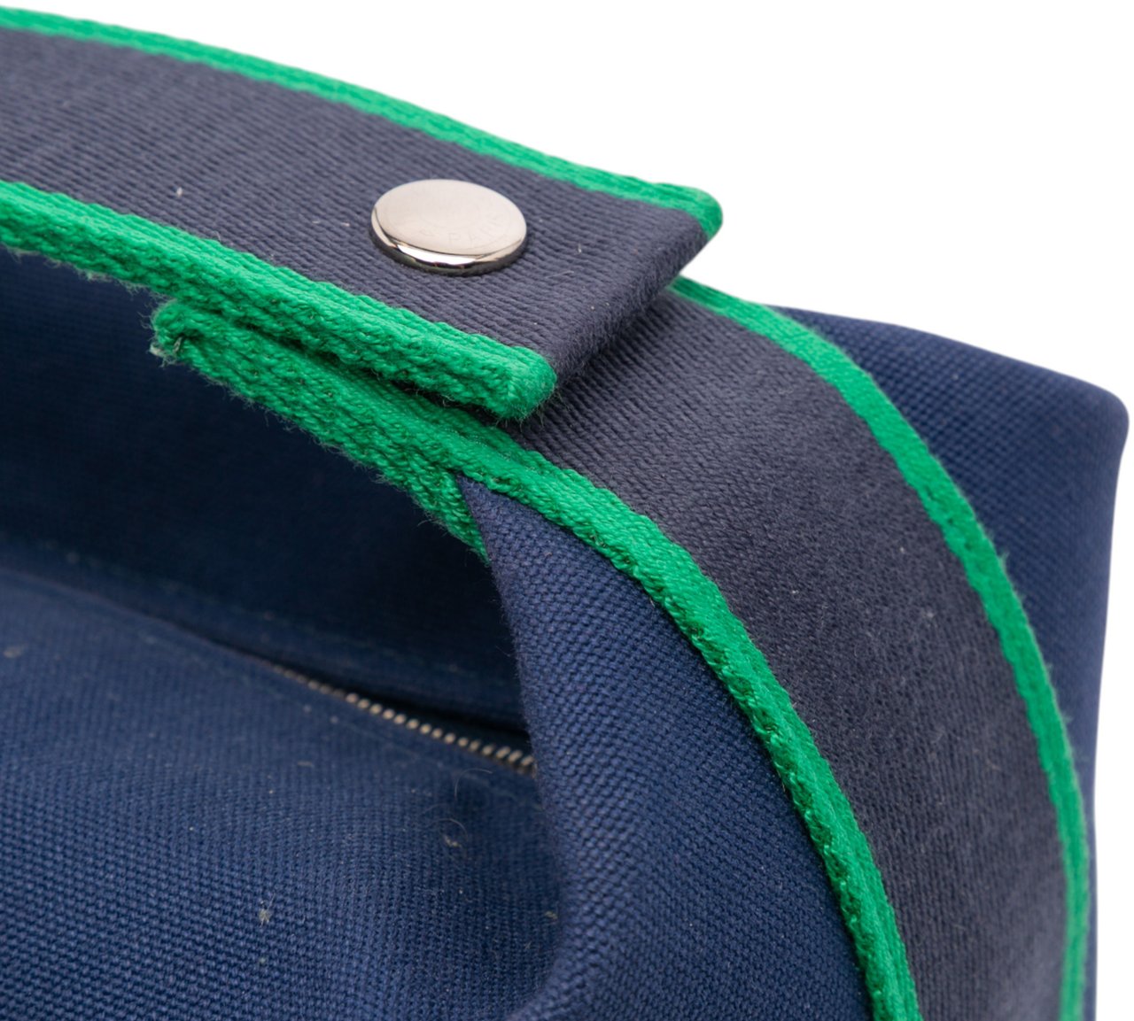 Hermès Small Toile Bride A Brac Case Blauw