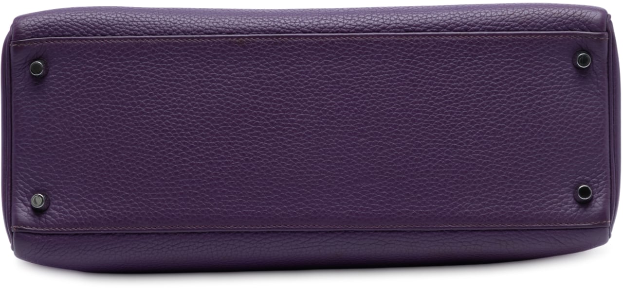 Hermès Togo Kelly II Retourne 35 Paars