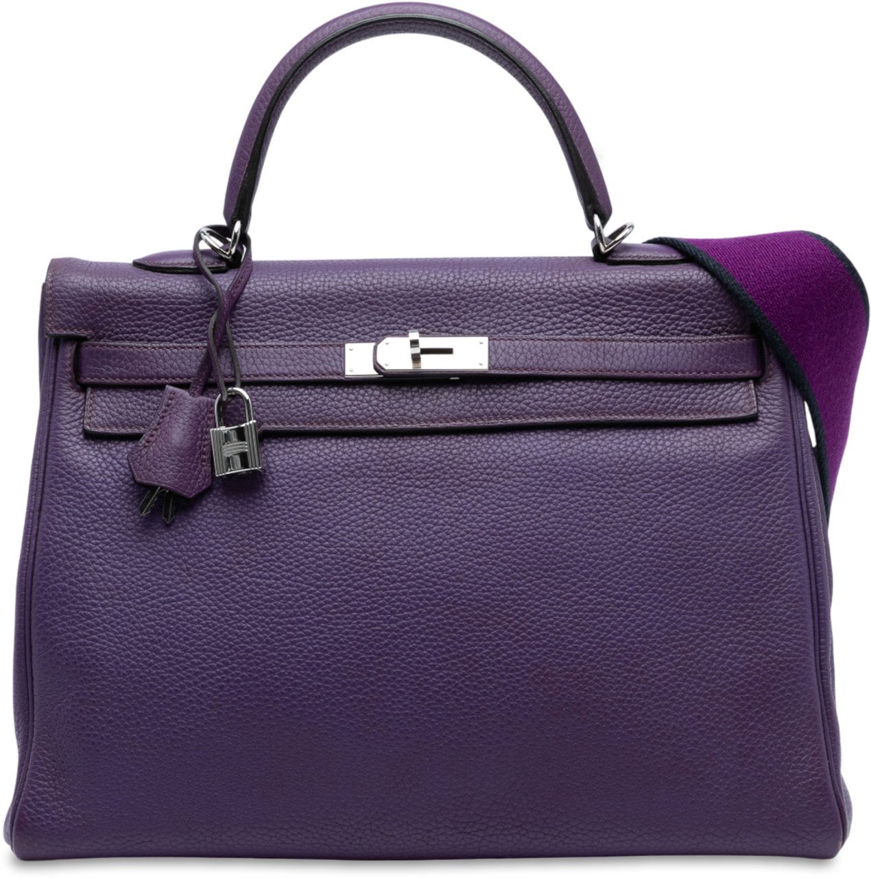 Hermès Togo Kelly II Retourne 35 Paars