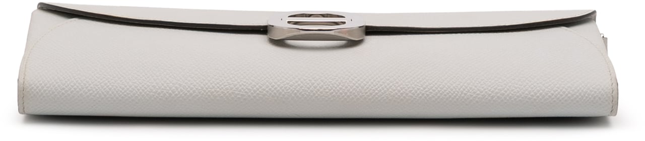 Hermès Epsom Maillon To Go Wallet Grijs