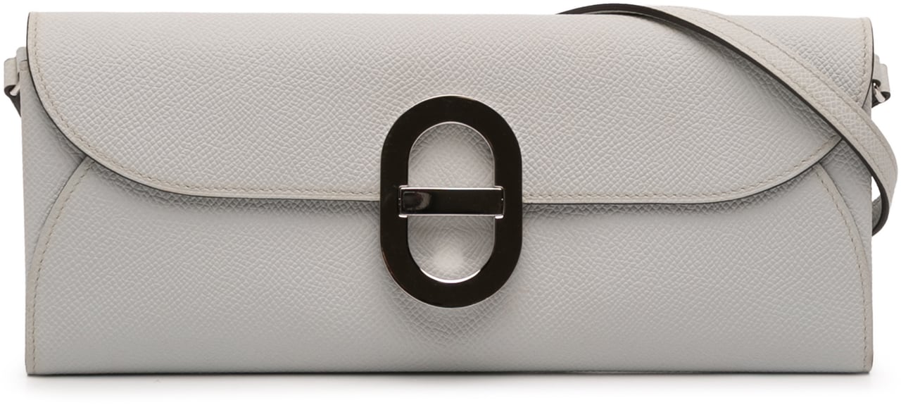 Hermès Epsom Maillon To Go Wallet Grijs