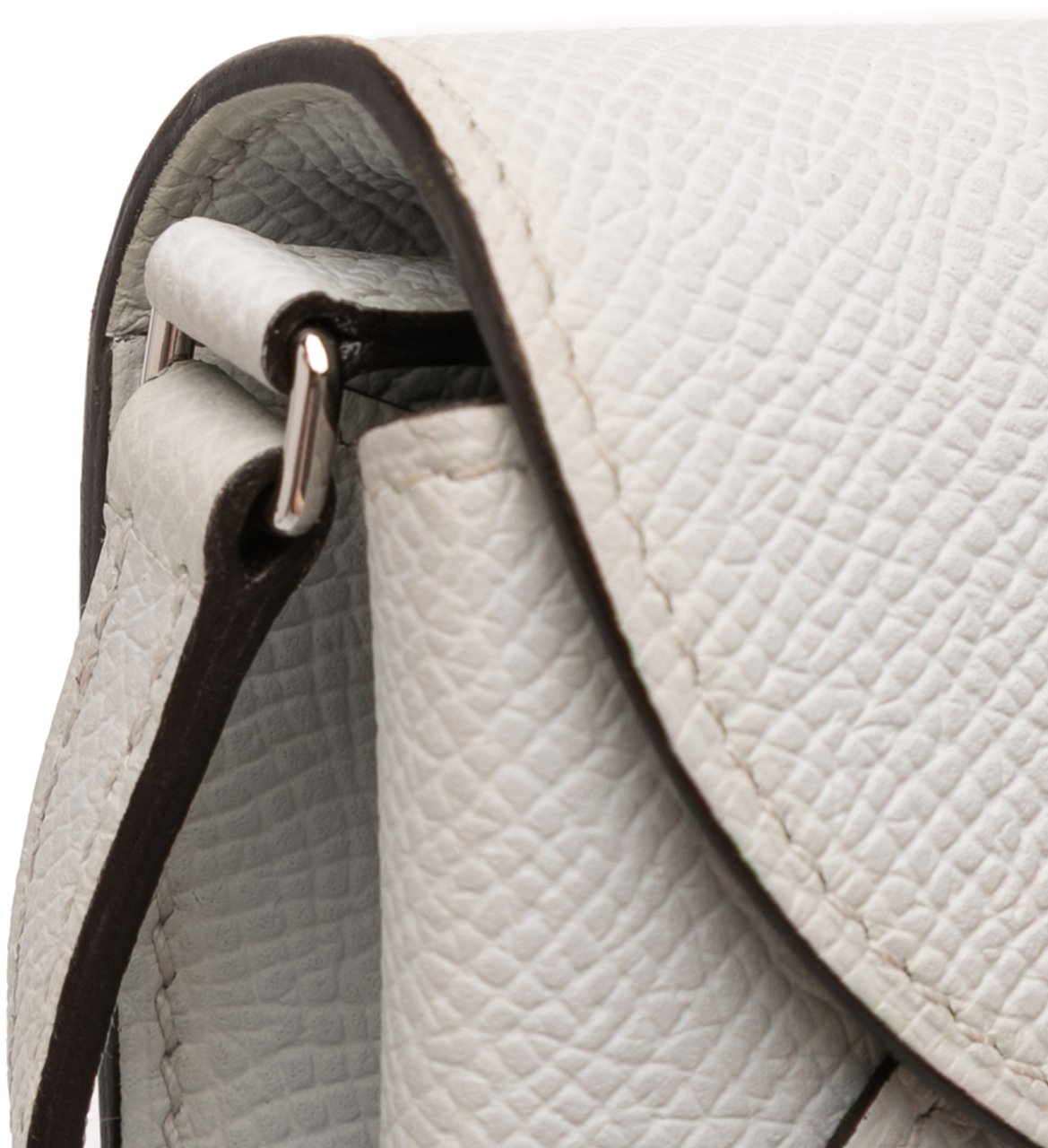 Hermès Epsom Maillon To Go Wallet Grijs