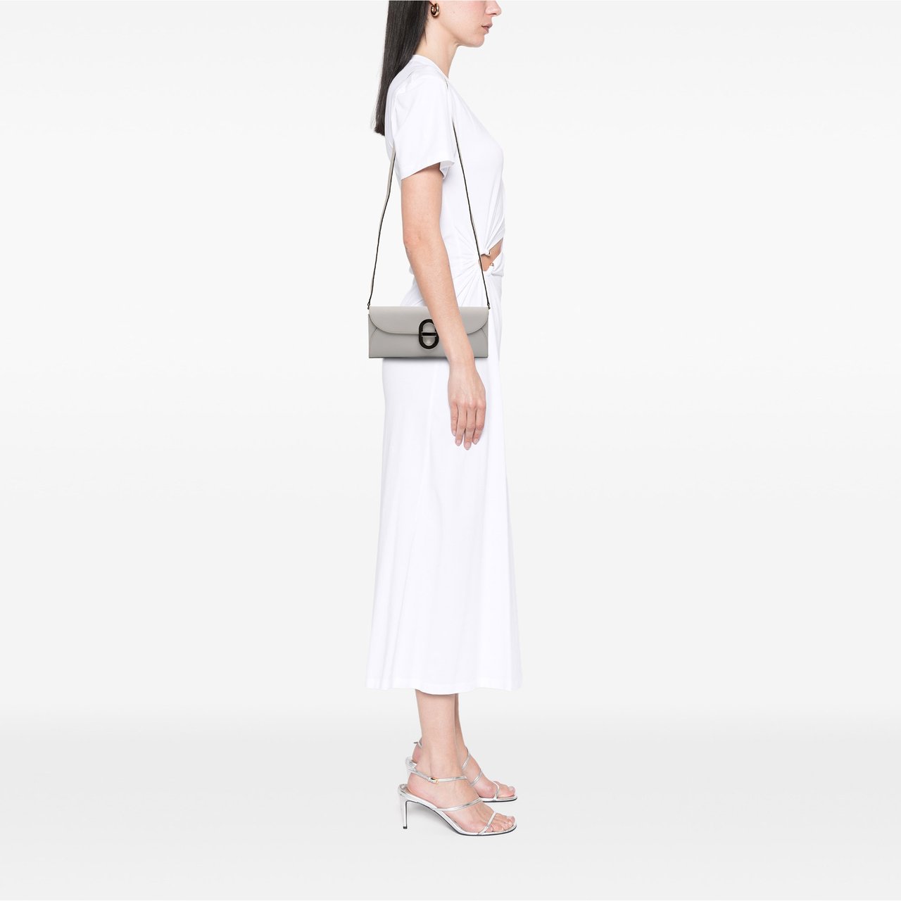 Hermès Epsom Maillon To Go Wallet Grijs