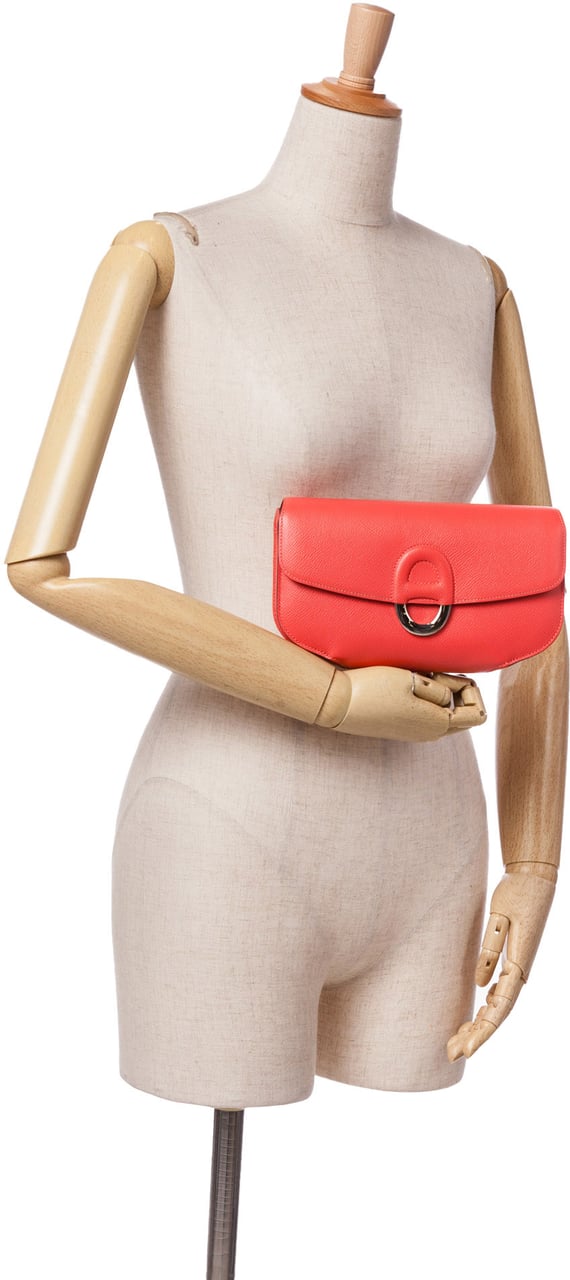 Hermès Epsom Cherche Midi Clutch 22 Rood