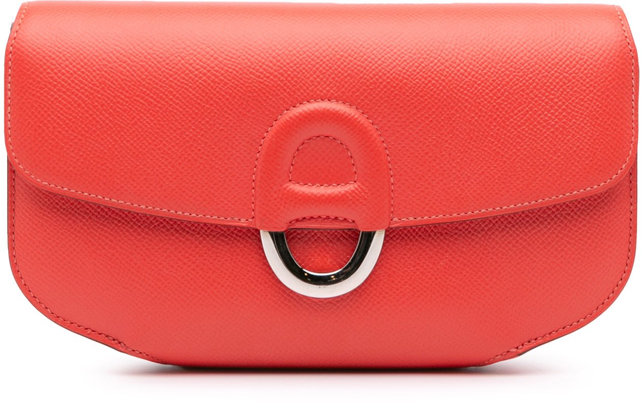 Hermès Epsom Cherche Midi Clutch 22 Rood