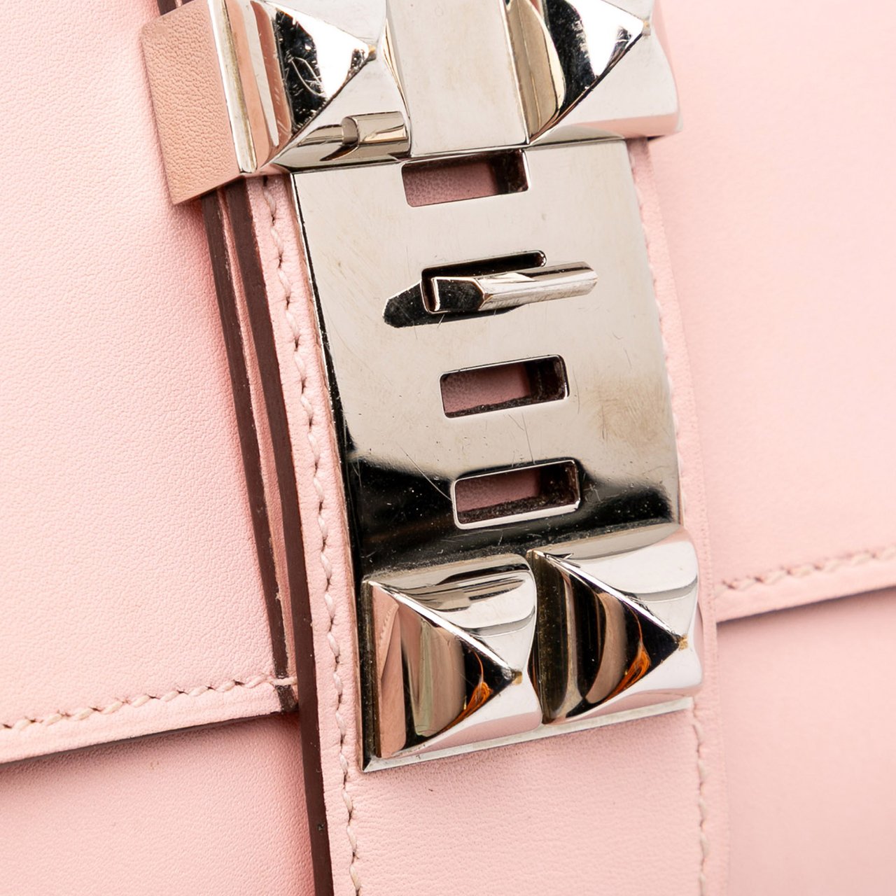Hermès Tadelakt Medor Clutch 23 Roze