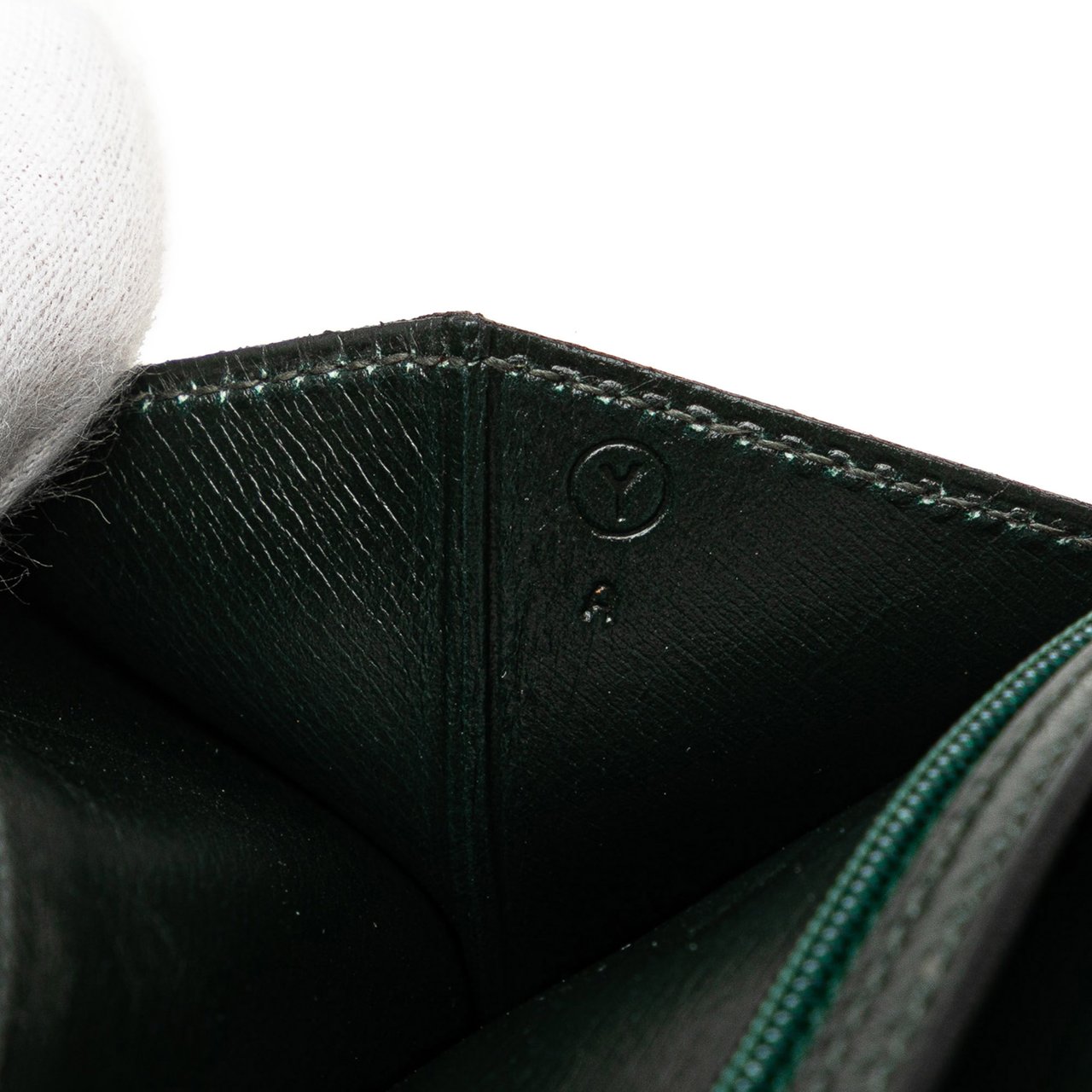 Hermès Box Calf Bearn Wallet Groen