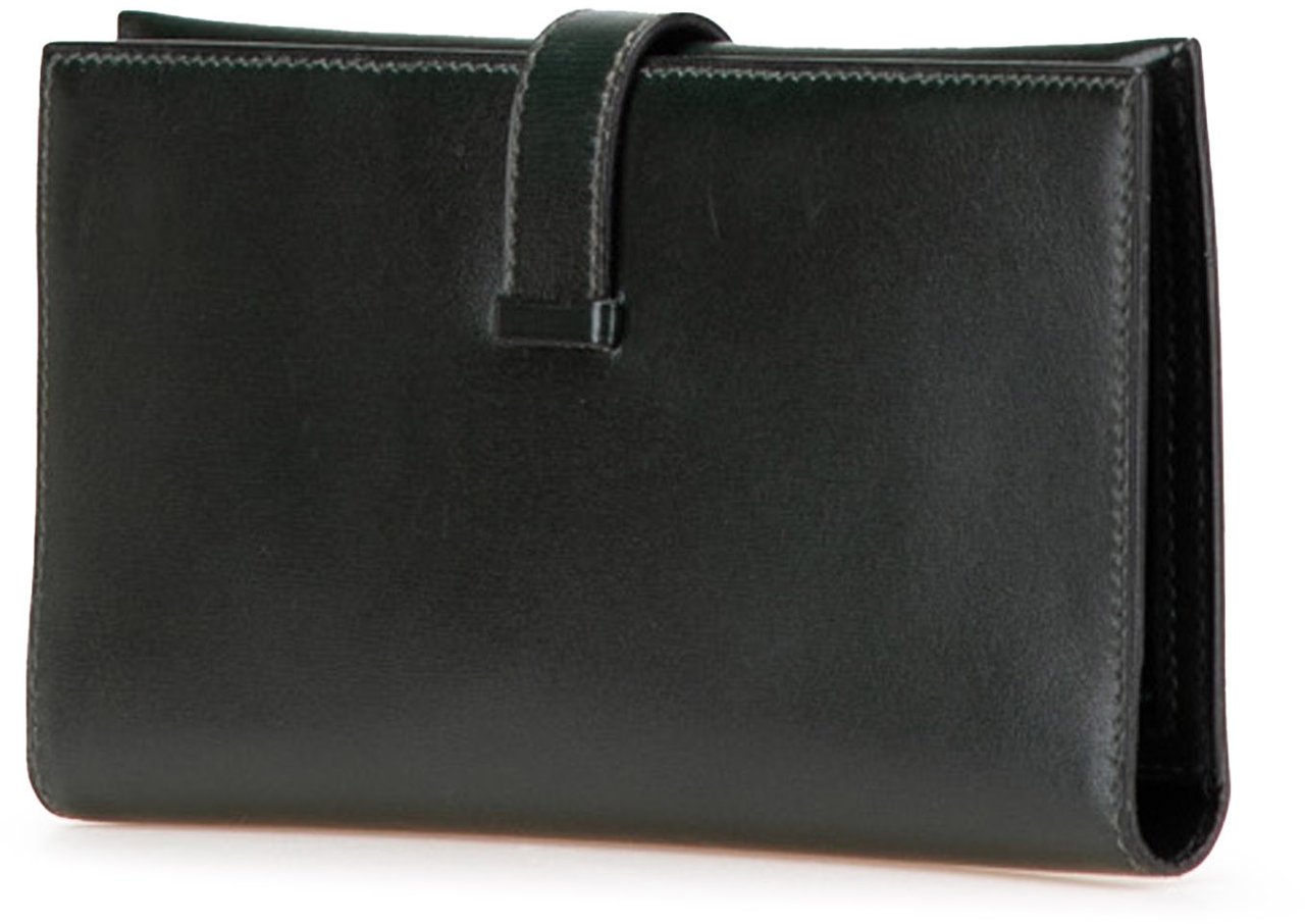 Hermès Box Calf Bearn Wallet Groen