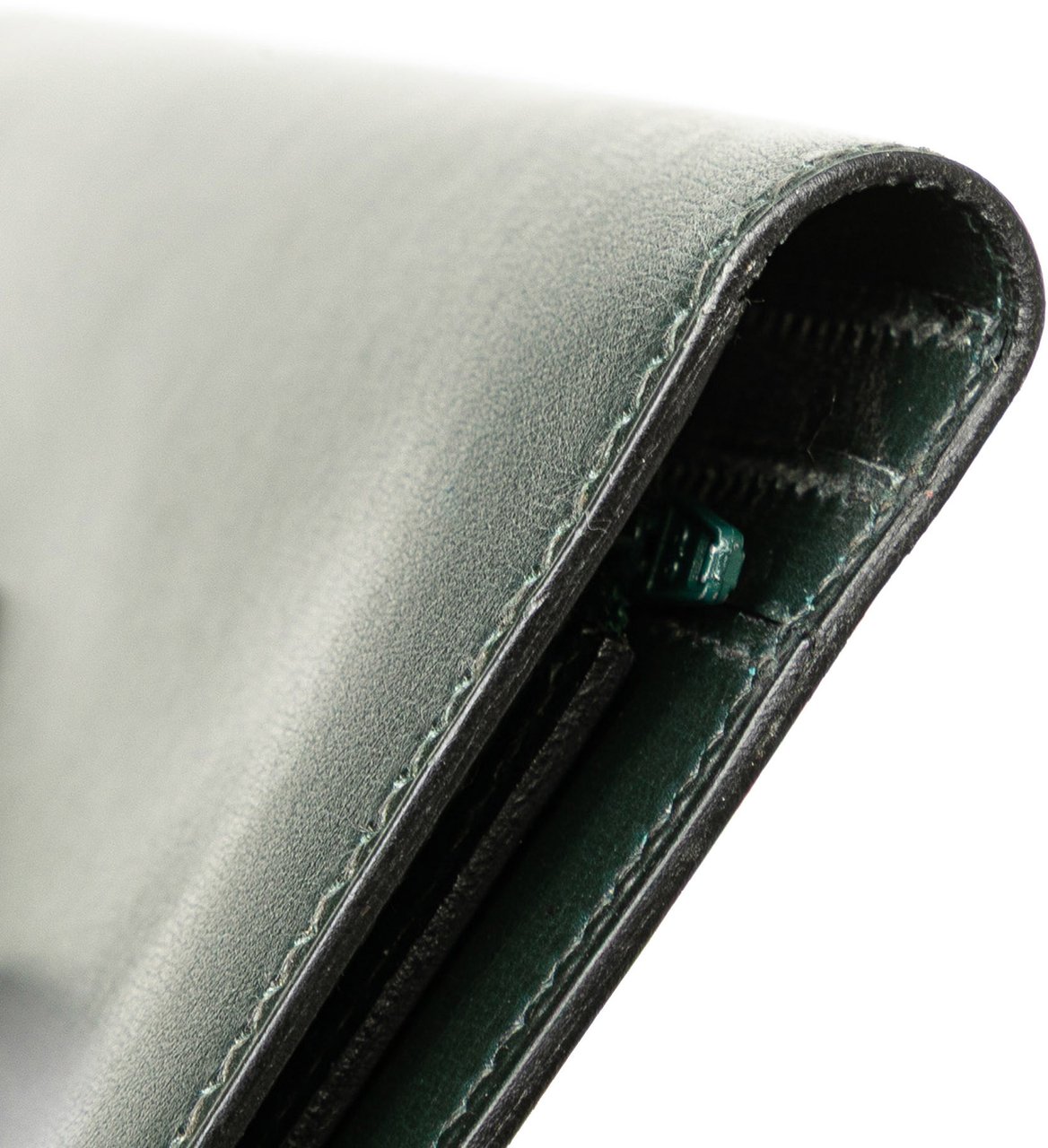 Hermès Box Calf Bearn Wallet Groen