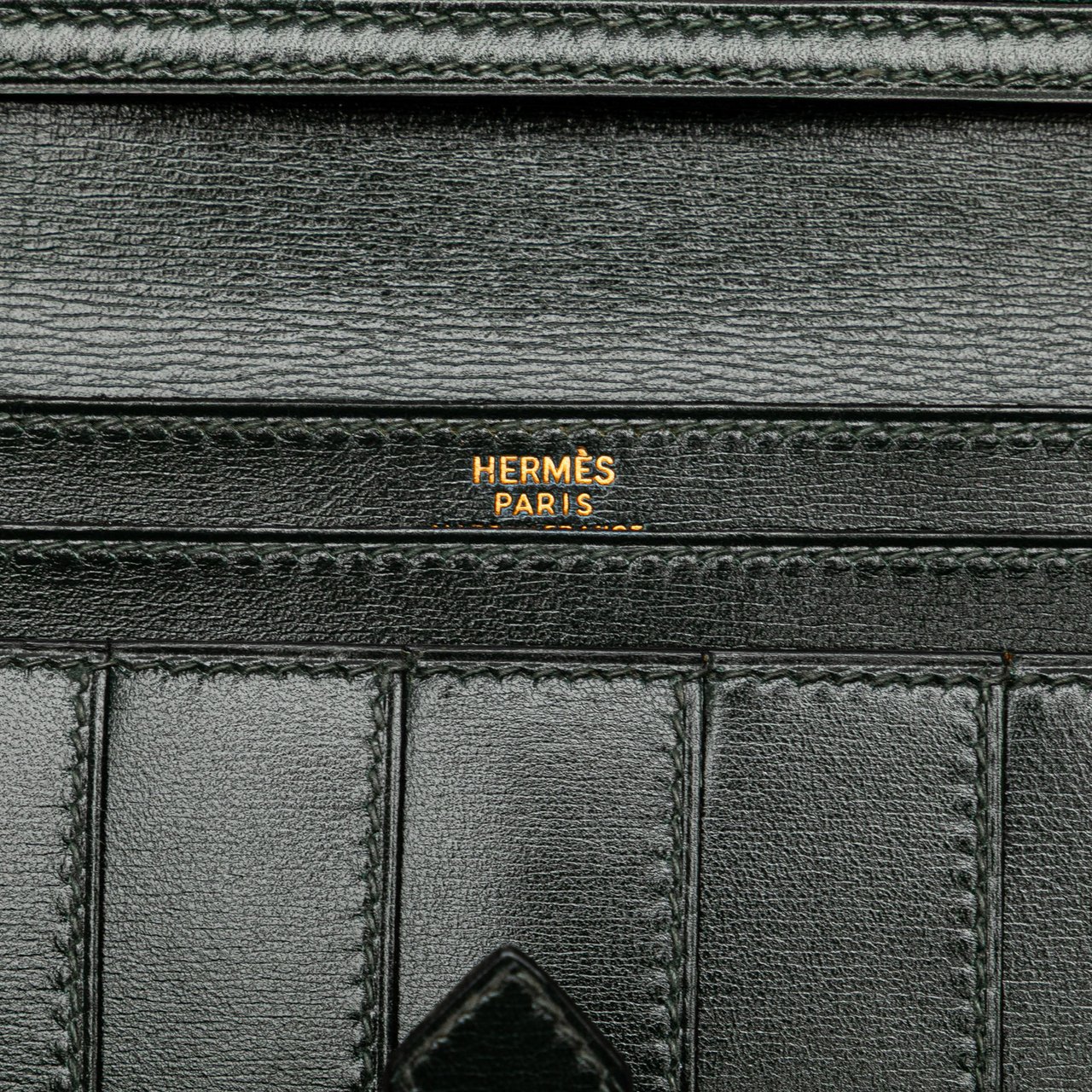 Hermès Box Calf Bearn Wallet Groen