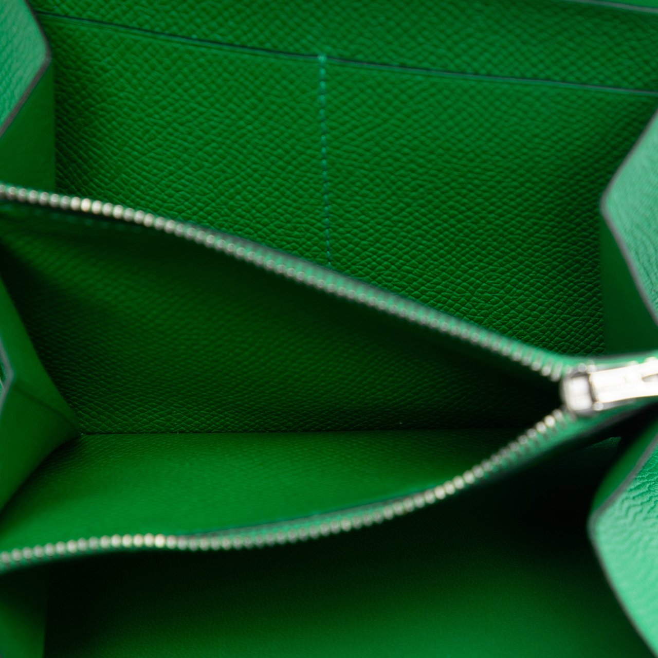 Hermès Epsom Constance Slim Wallet Groen