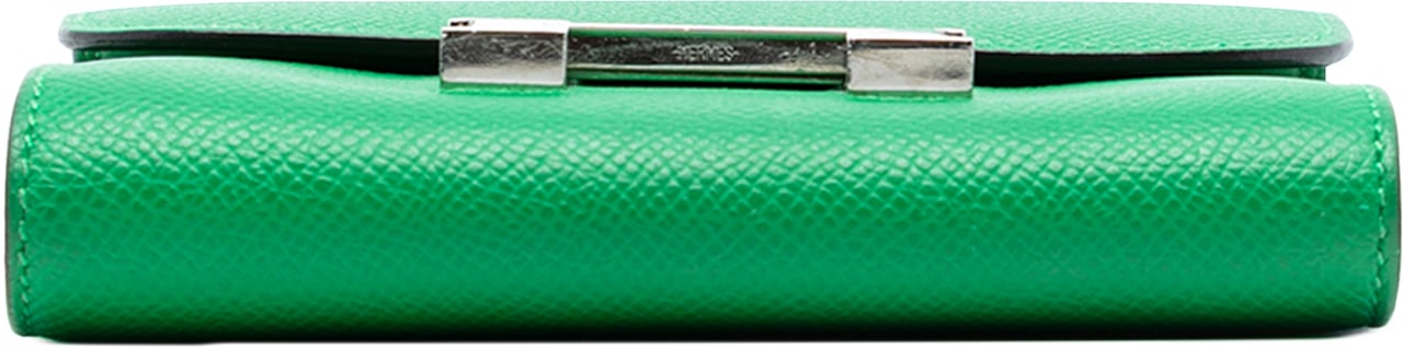 Hermès Epsom Constance Slim Wallet Groen