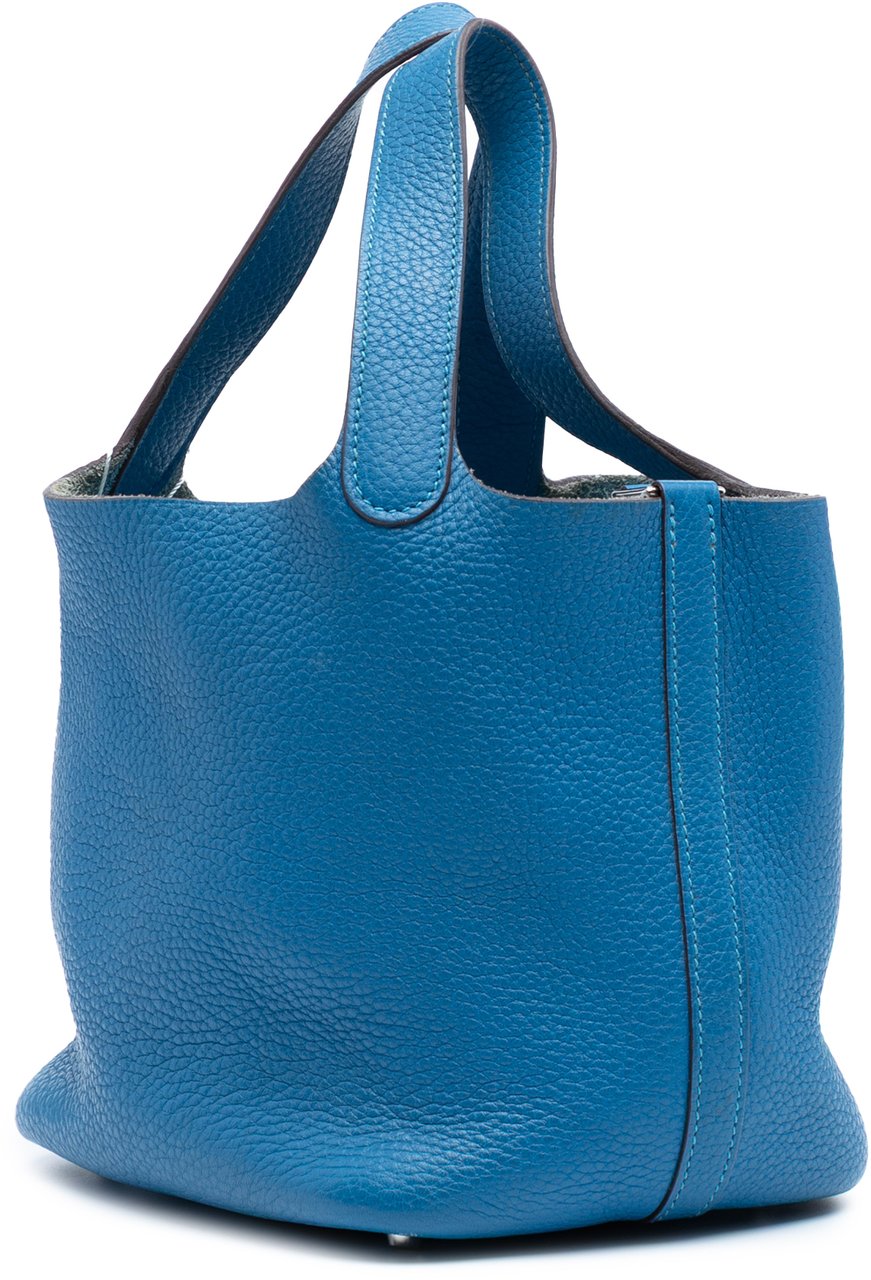 Hermès Clemence Picotin Lock 18 Blauw