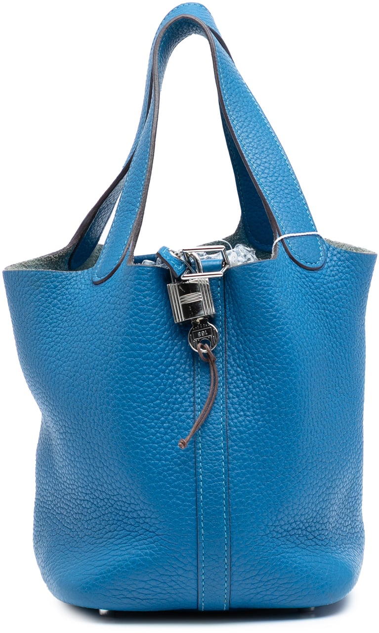 Hermès Clemence Picotin Lock 18 Blauw