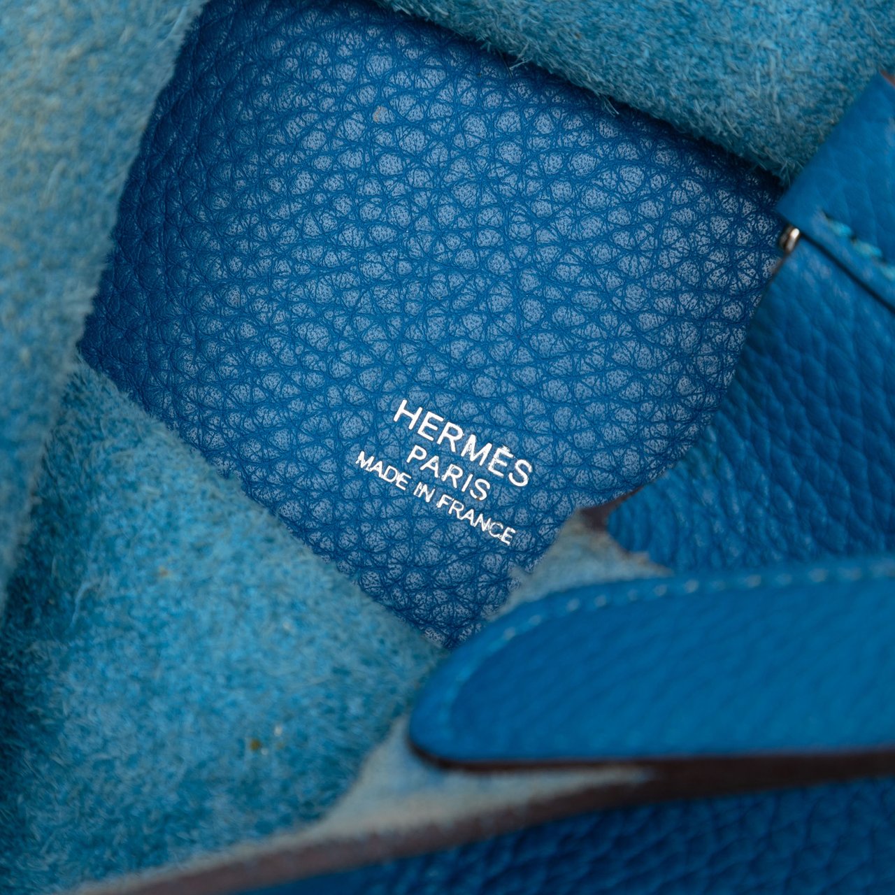 Hermès Clemence Picotin Lock 18 Blauw