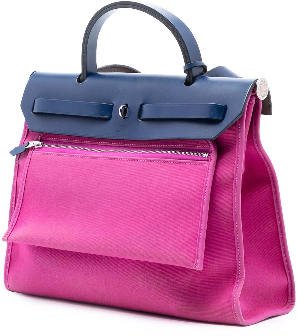 Hermès Toile Herbag Zip 31 Roze