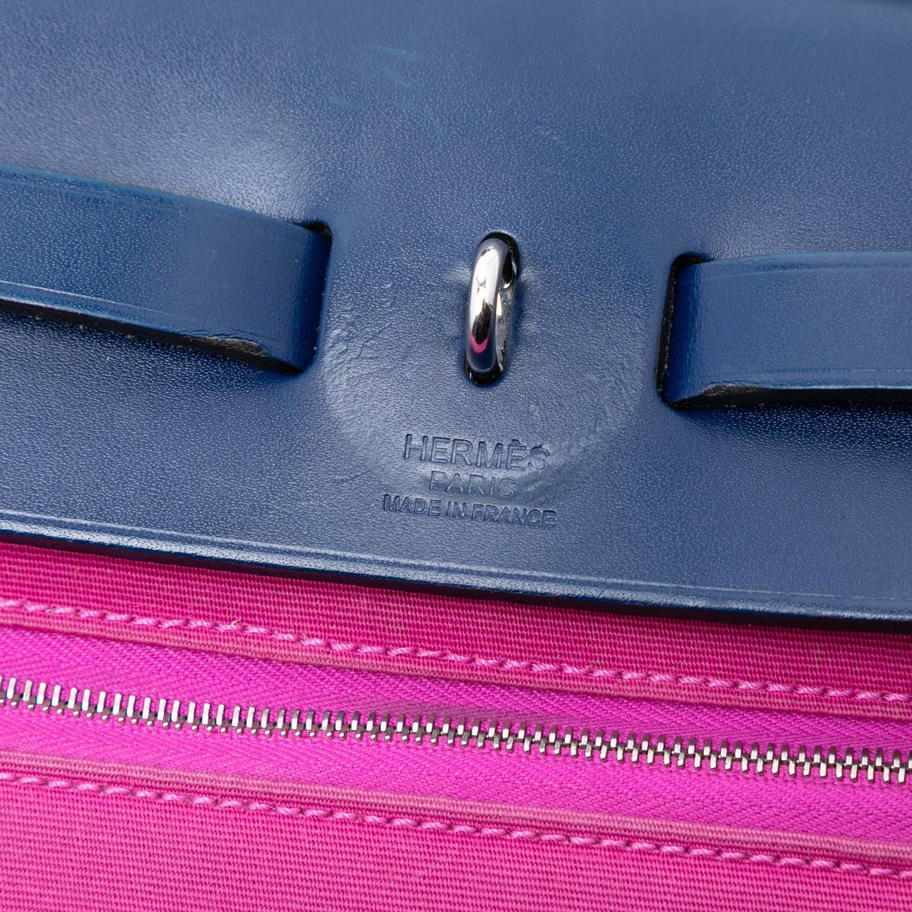 Hermès Toile Herbag Zip 31 Roze