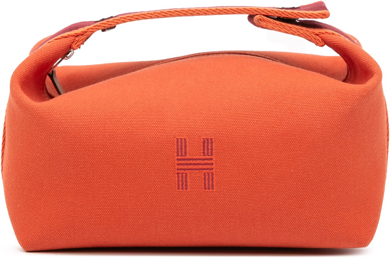 Hermès Small Canvas Bride A Brac Case Oranje
