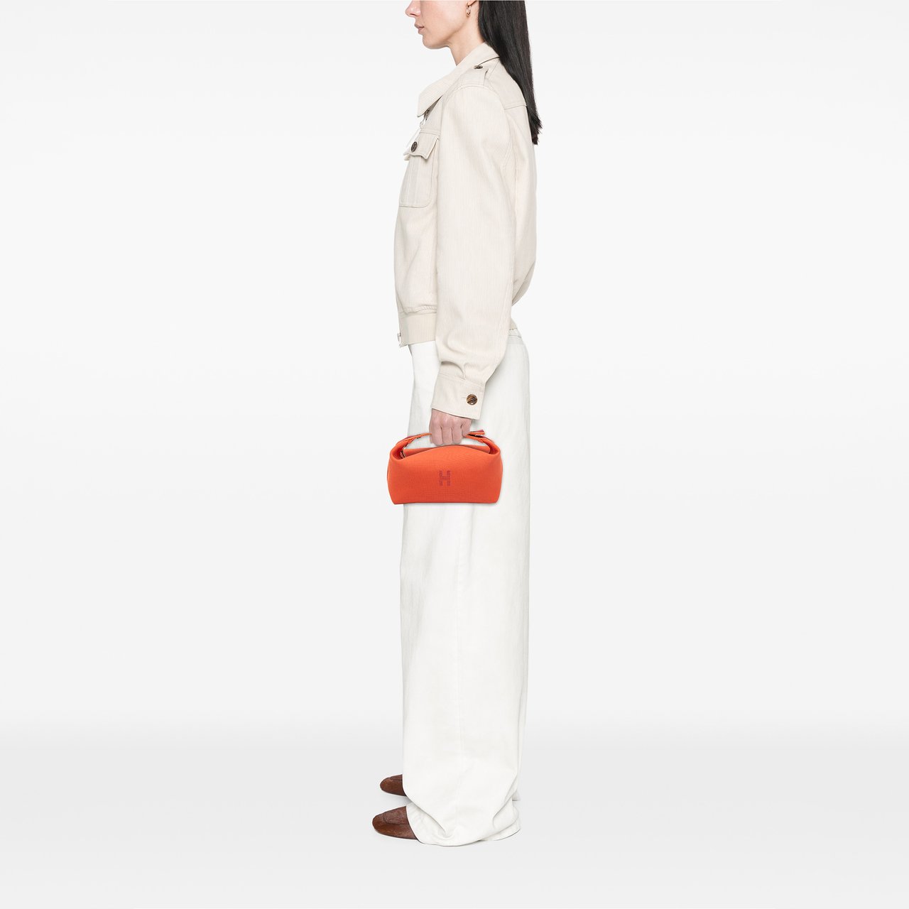 Hermès Small Canvas Bride A Brac Case Oranje