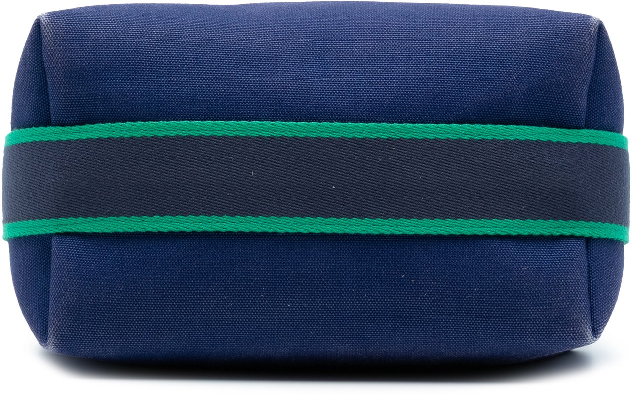 Hermès Small Toile Bride A Brac Case Blauw