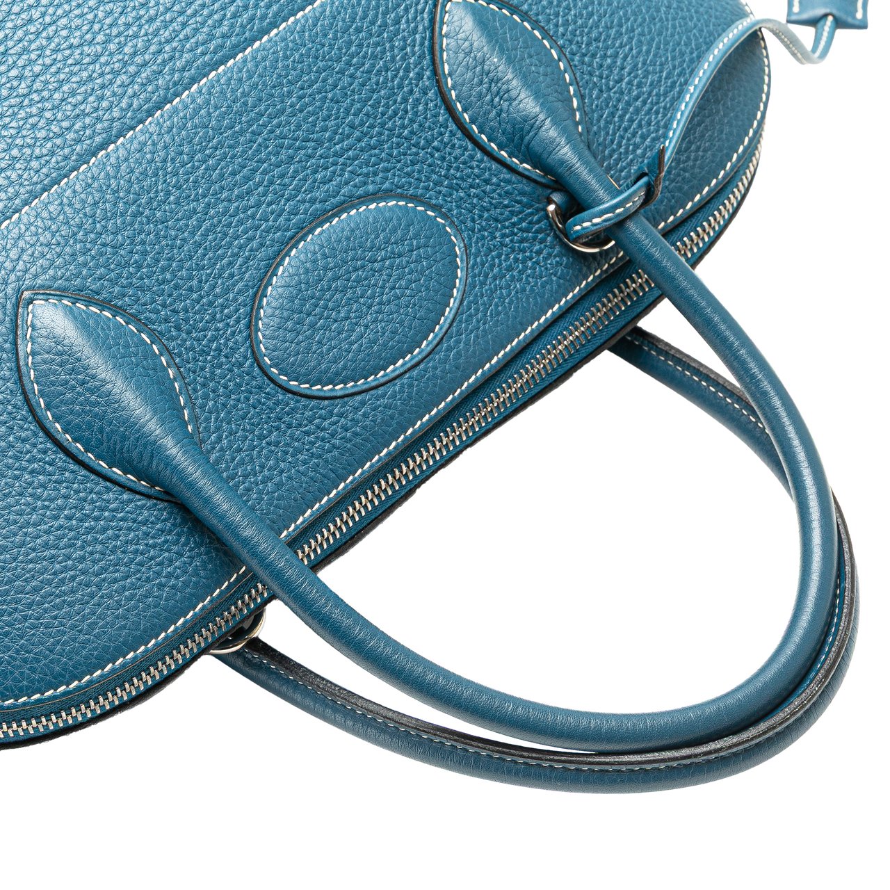 Hermès Clemence Bolide 35 Blauw