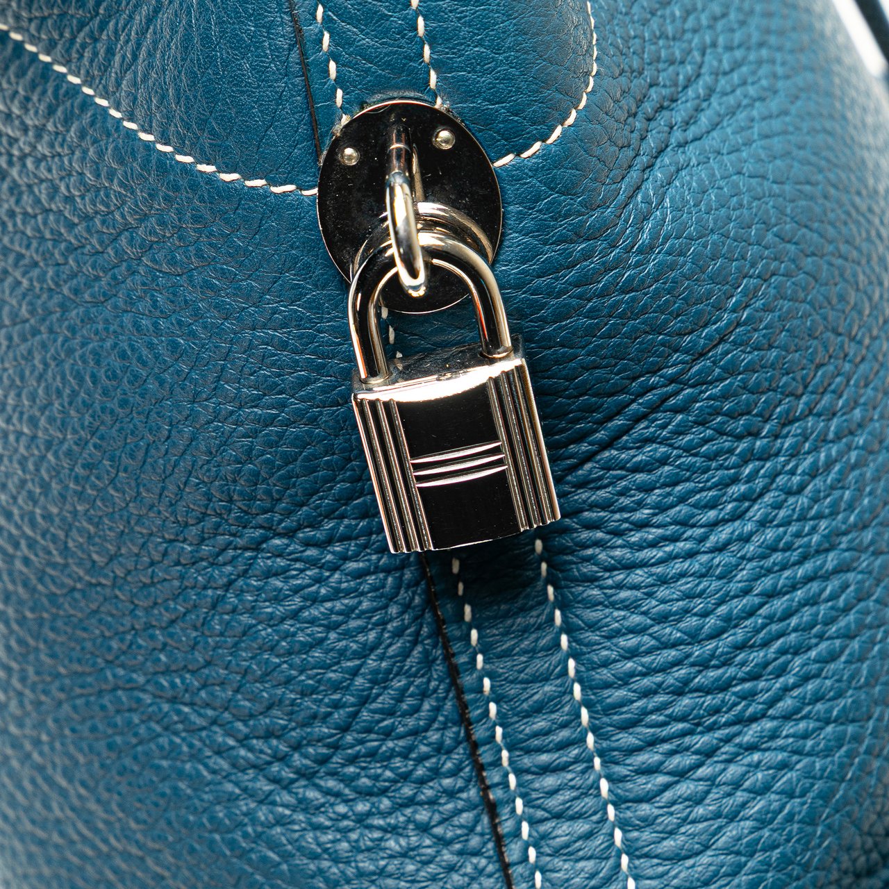 Hermès Clemence Bolide 35 Blauw