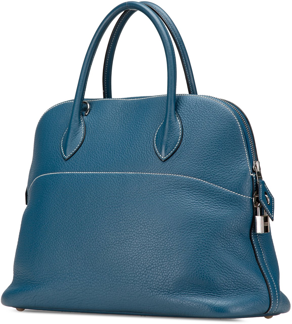 Hermès Clemence Bolide 35 Blauw