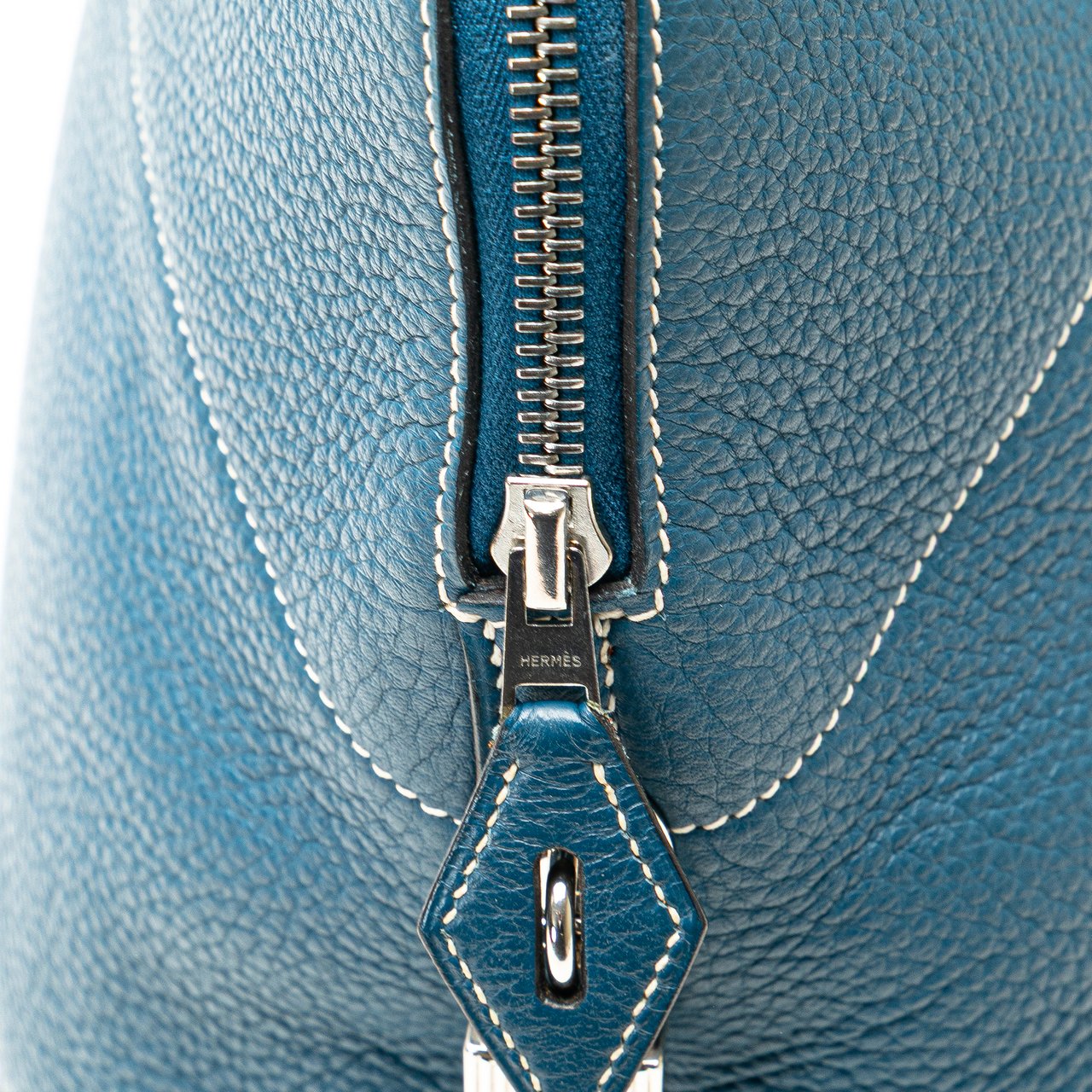 Hermès Clemence Bolide 35 Blauw