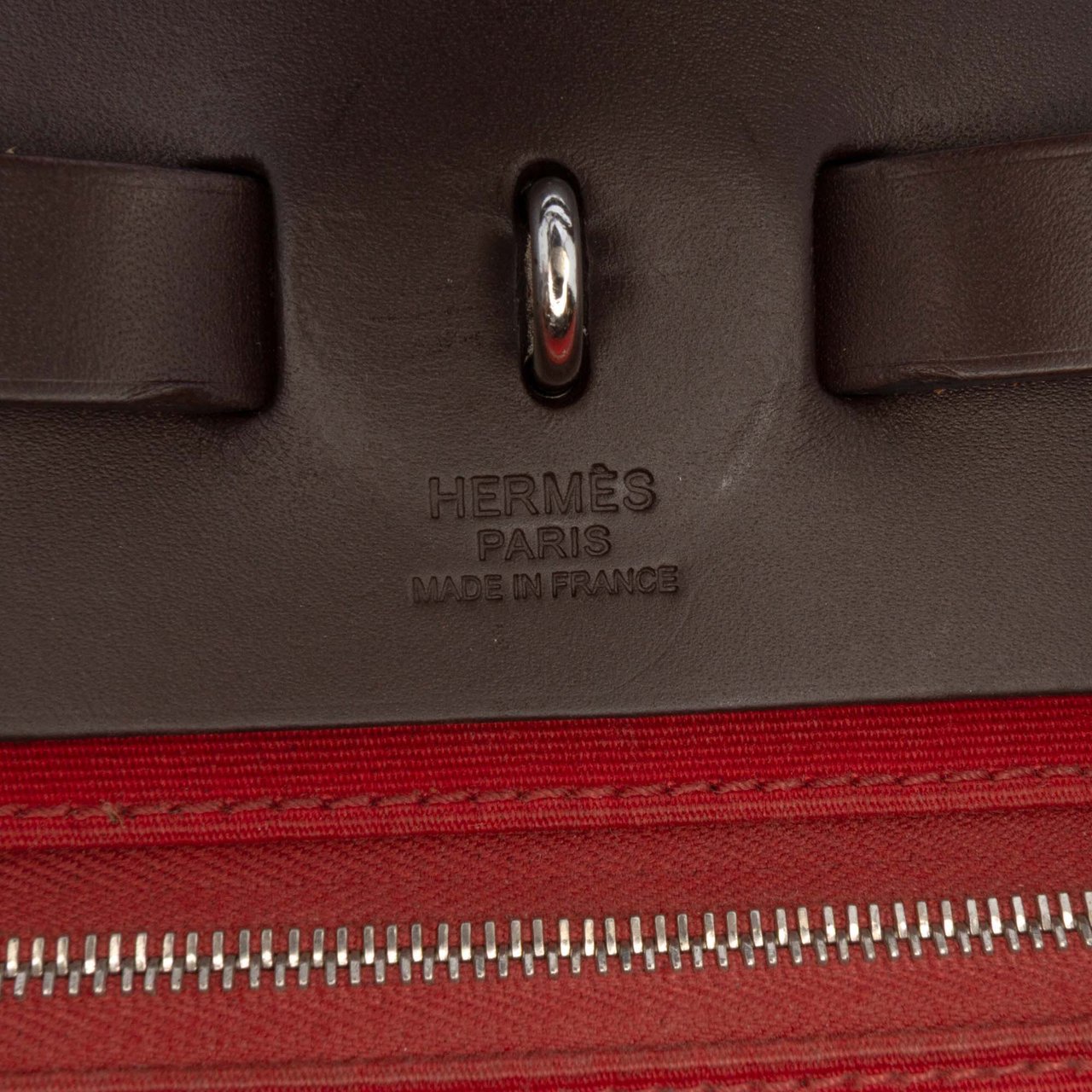 Hermès Toile Herbag Zip 31 Oranje