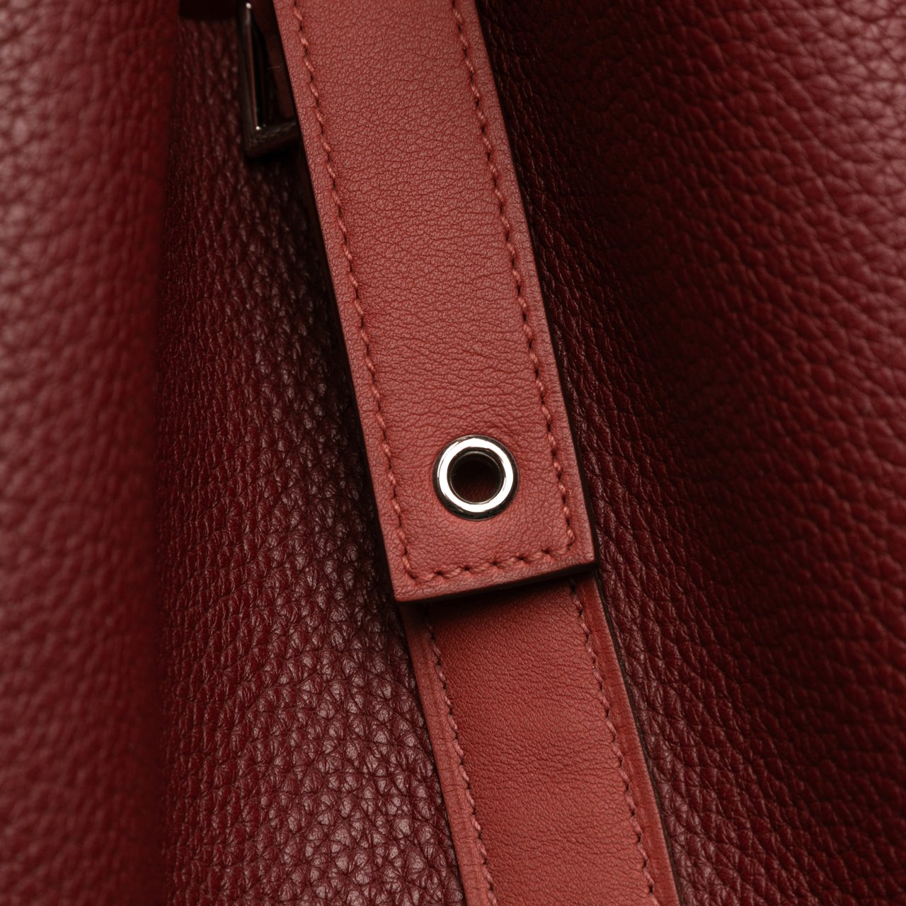 Hermès Bicolor Clemence and Swift Picotin Lock 31 Rood