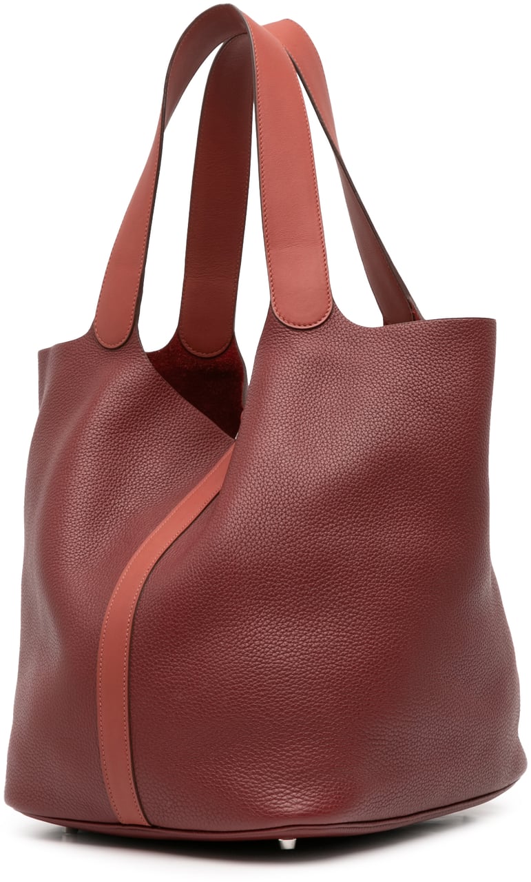 Hermès Bicolor Clemence and Swift Picotin Lock 31 Rood