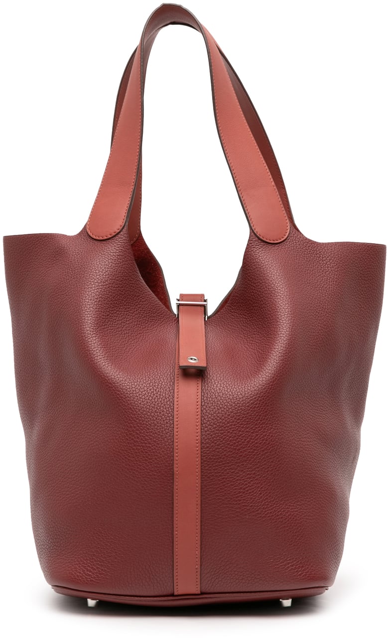 Hermès Bicolor Clemence and Swift Picotin Lock 31 Rood