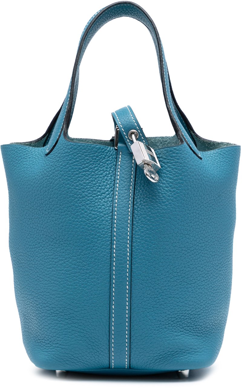 Hermès Clemence Picotin Lock 18 Blauw