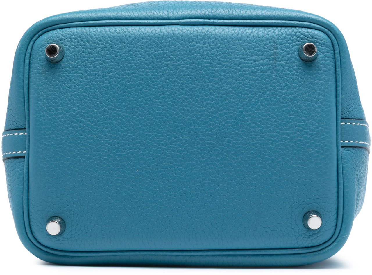 Hermès Clemence Picotin Lock 18 Blauw