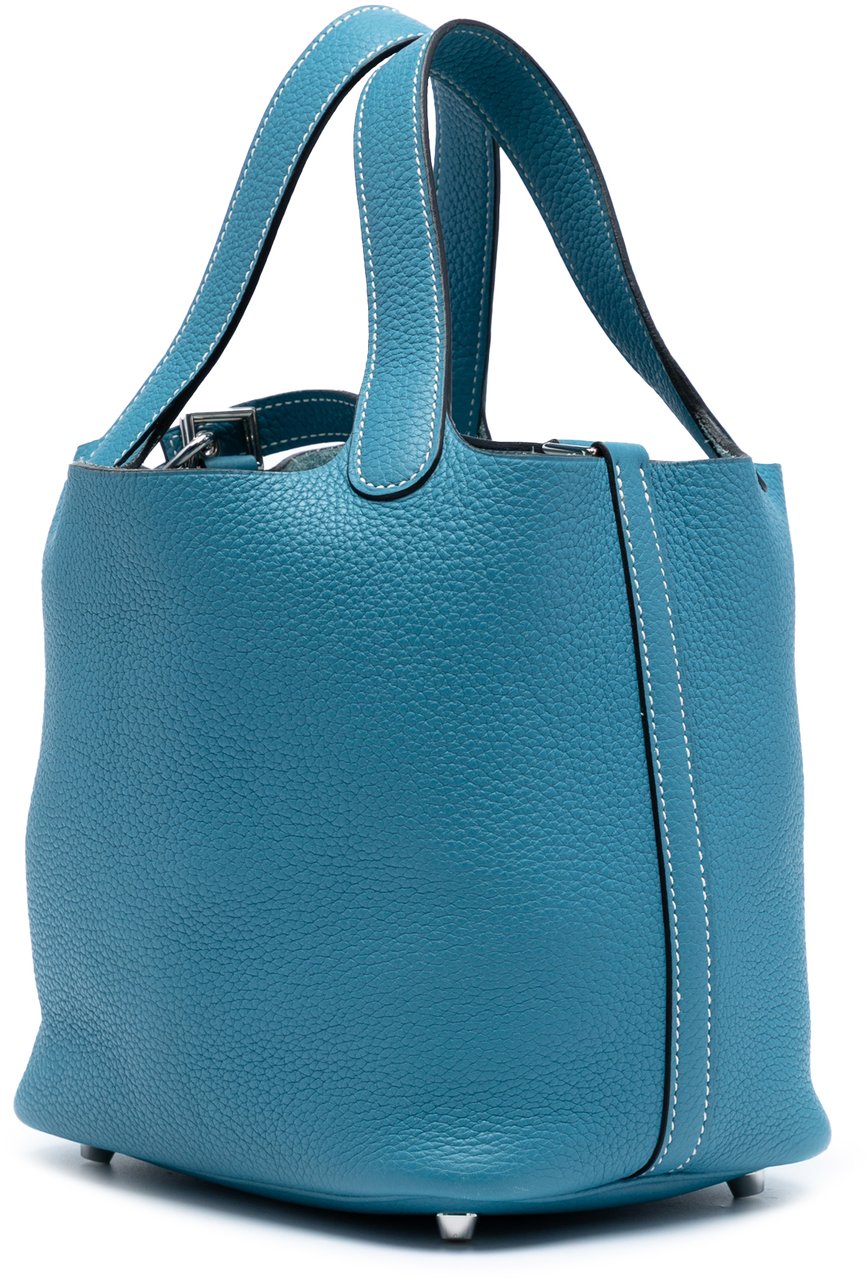 Hermès Clemence Picotin Lock 18 Blauw