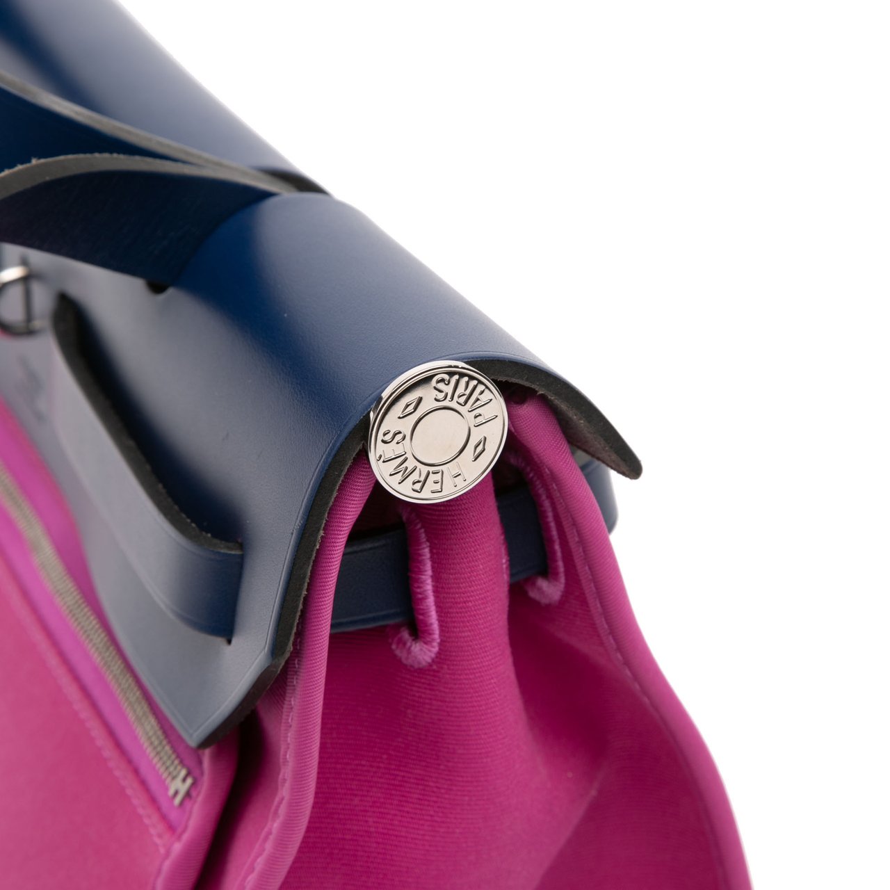 Hermès Toile Herbag Zip 31 Roze