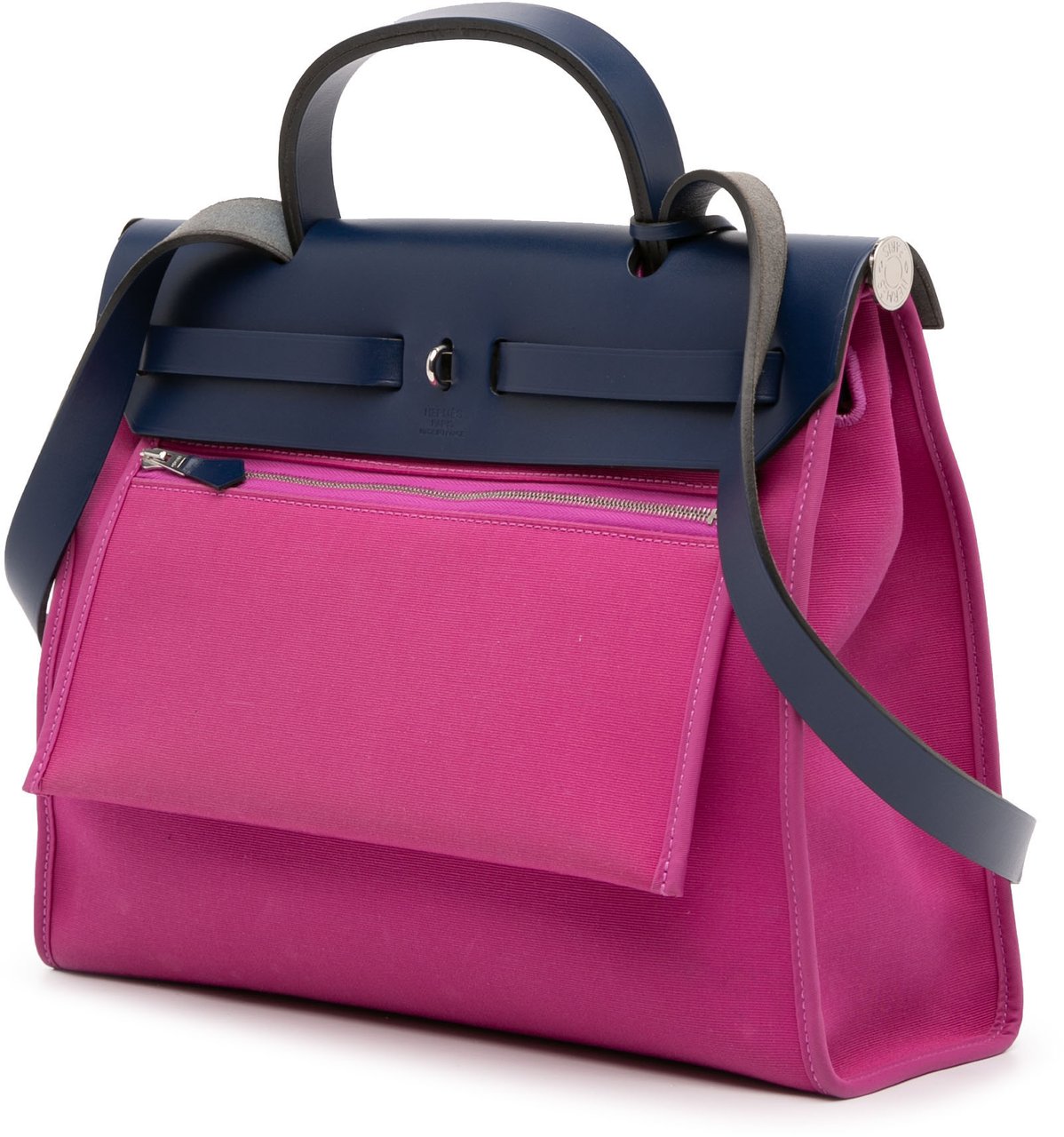 Hermès Toile Herbag Zip 31 Roze