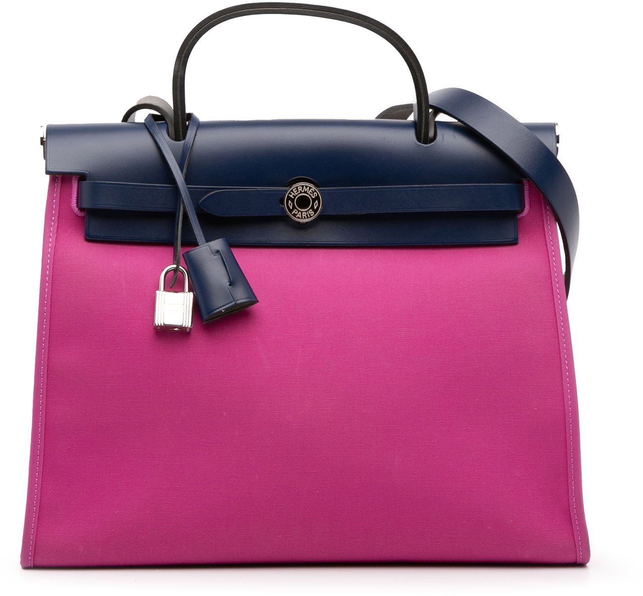 Hermès Toile Herbag Zip 31 Roze