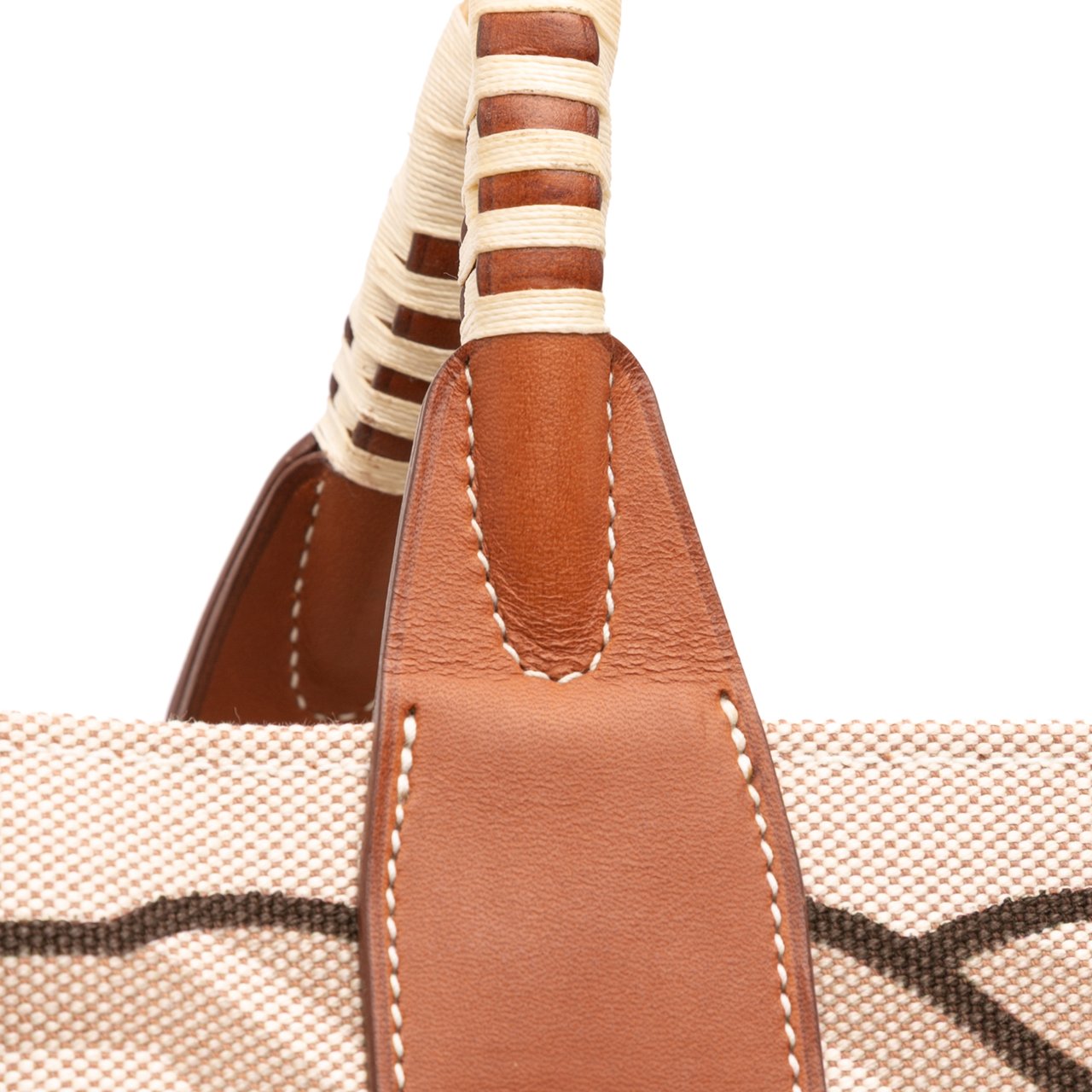 Hermès Toile H Plume Quadrige au Fil Steeple 31 Bruin