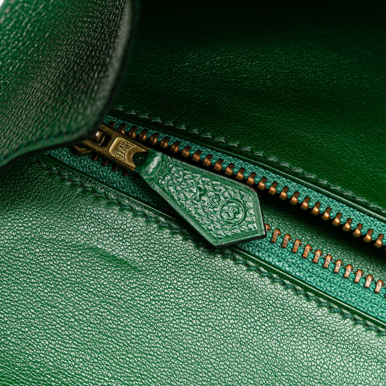 Hermès Epsom H Gaine Clutch Groen