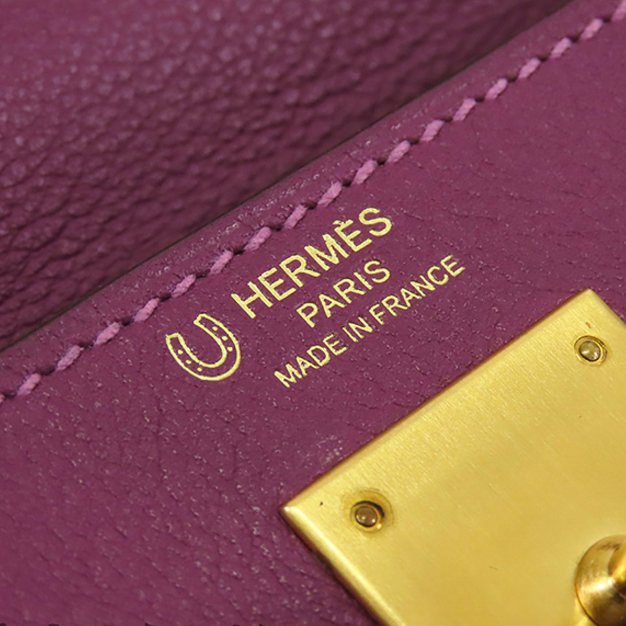 Hermès Special Order Evercolor Kelly II Retourne 28 Paars