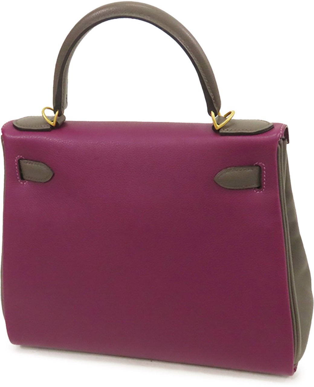 Hermès Special Order Evercolor Kelly II Retourne 28 Paars