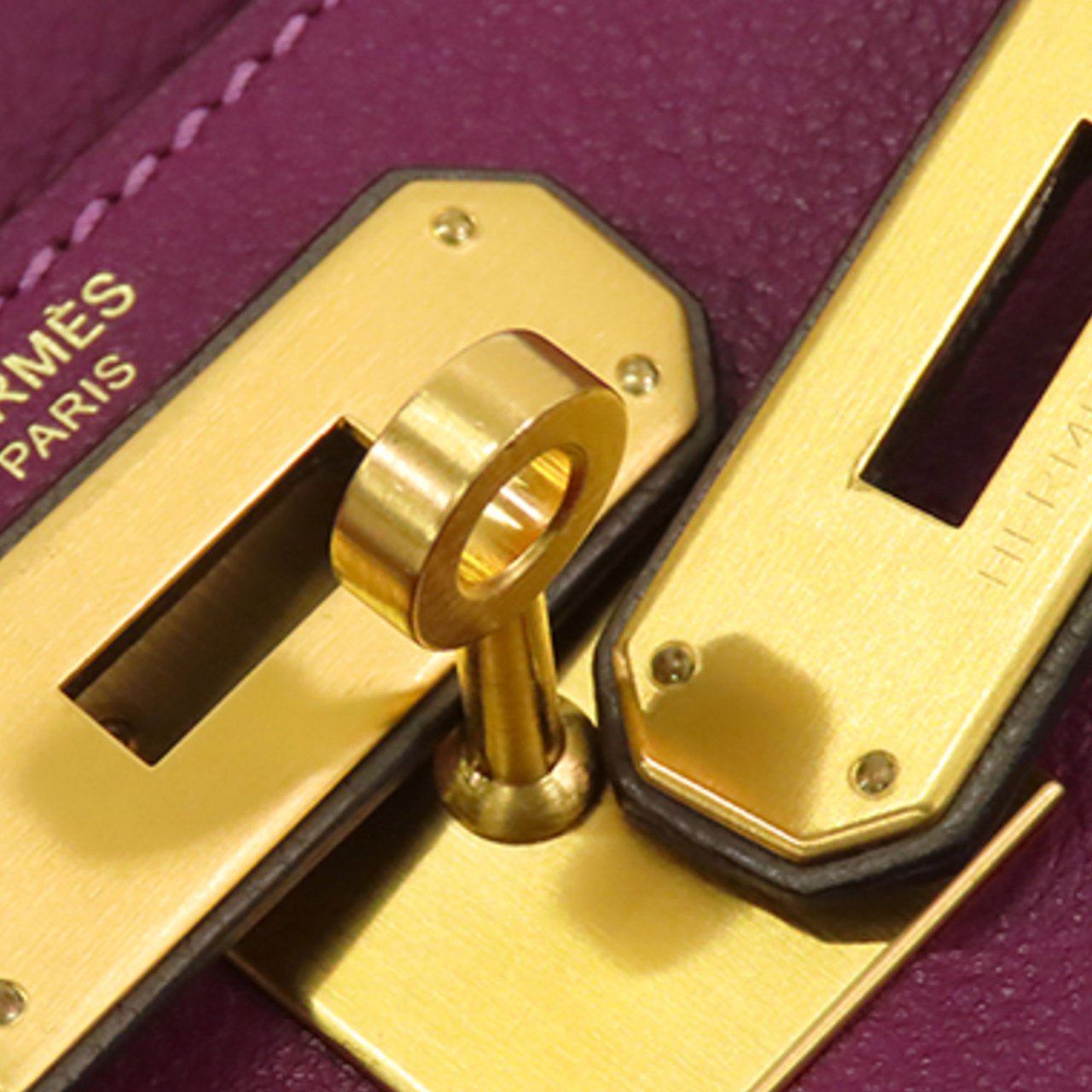 Hermès Special Order Evercolor Kelly II Retourne 28 Paars