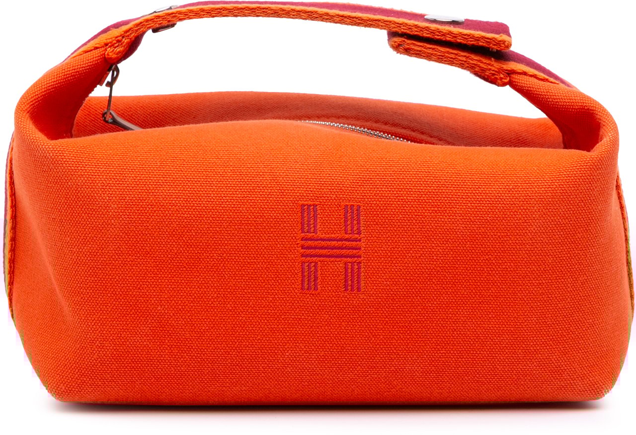 Hermès Small Canvas Bride A Brac Case Oranje