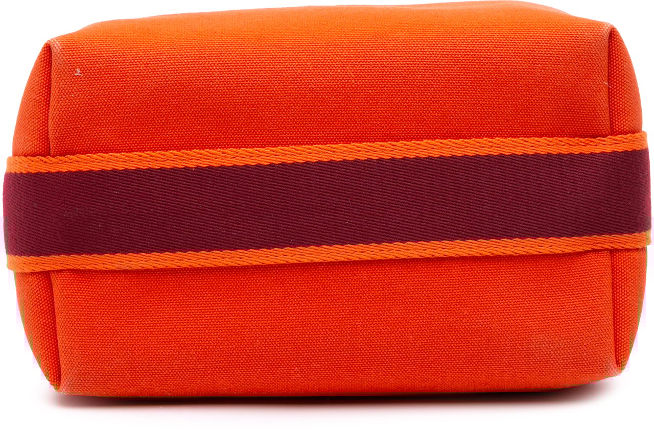 Hermès Small Canvas Bride A Brac Case Oranje