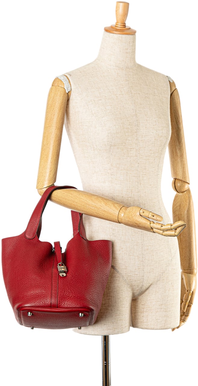 Hermès Clemence Picotin Lock 22 Rood